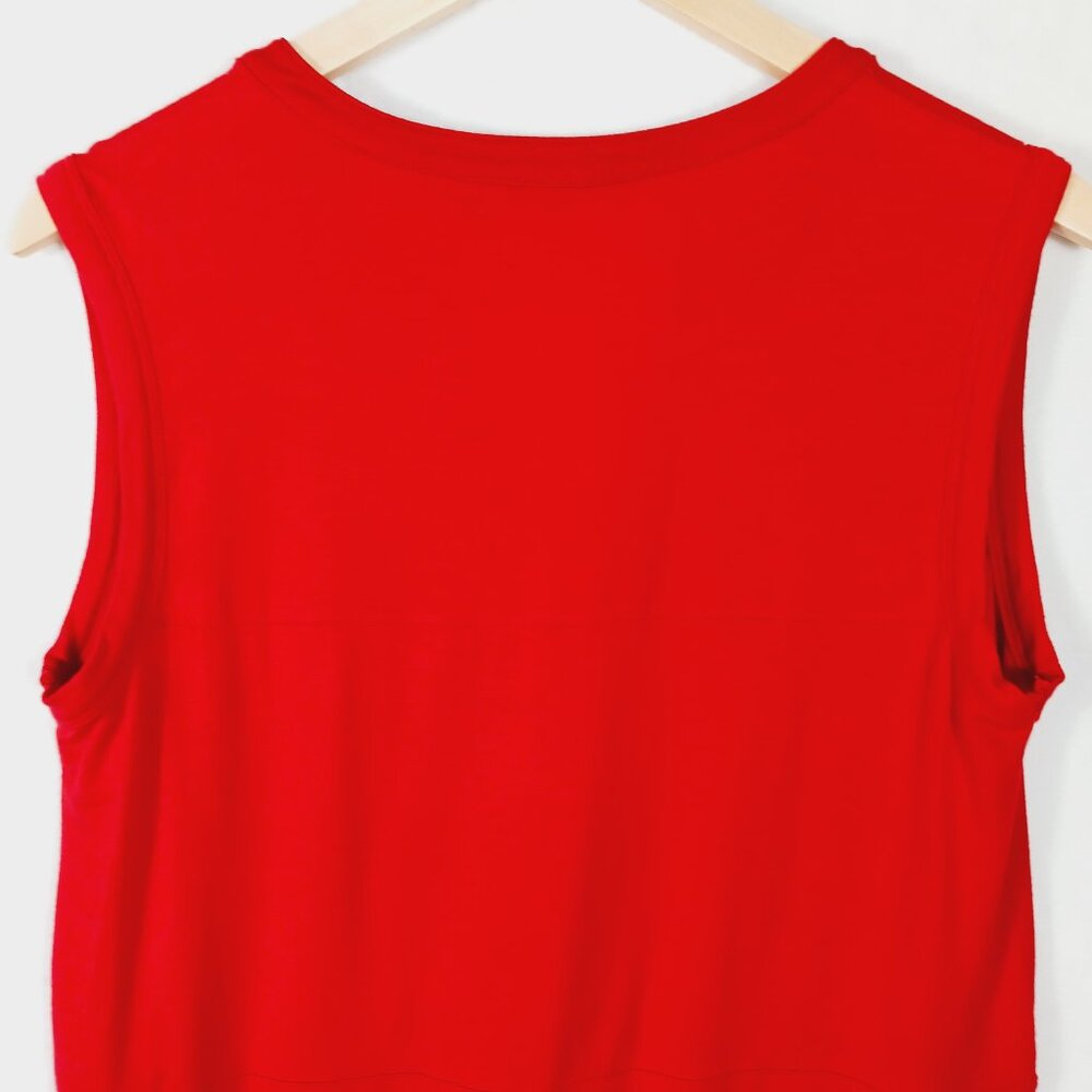 Athleta, Red dress, Size Medium, Sleeveless, V Neck, Soft, Athleisure, Sporty - Picture 5 of 14